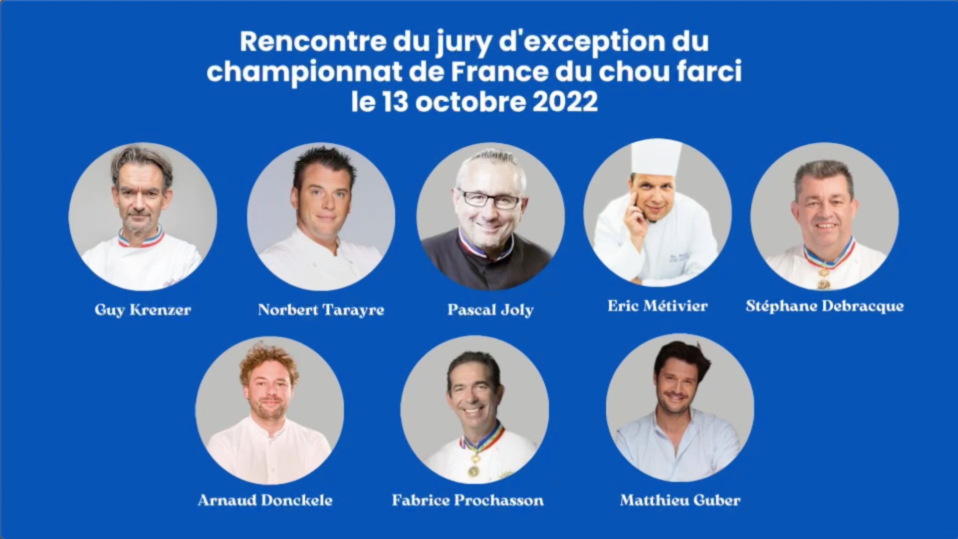 Rencontre avec les membres du jury du Championnat de France du chou farci