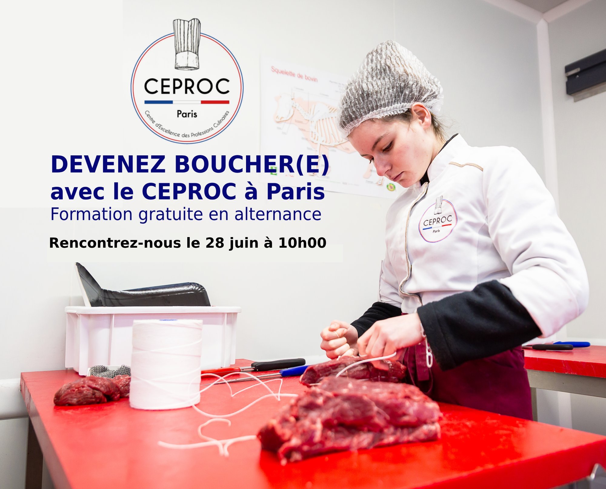 Devenez boucher en 1 an au CEPROC