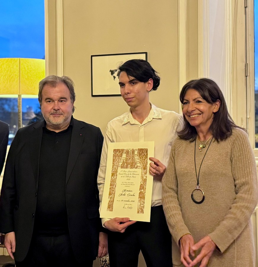 L’apprenti du CEPROC Mahé Souchu remporte le Grand prix des Jeunes Talents de la Ville de Paris