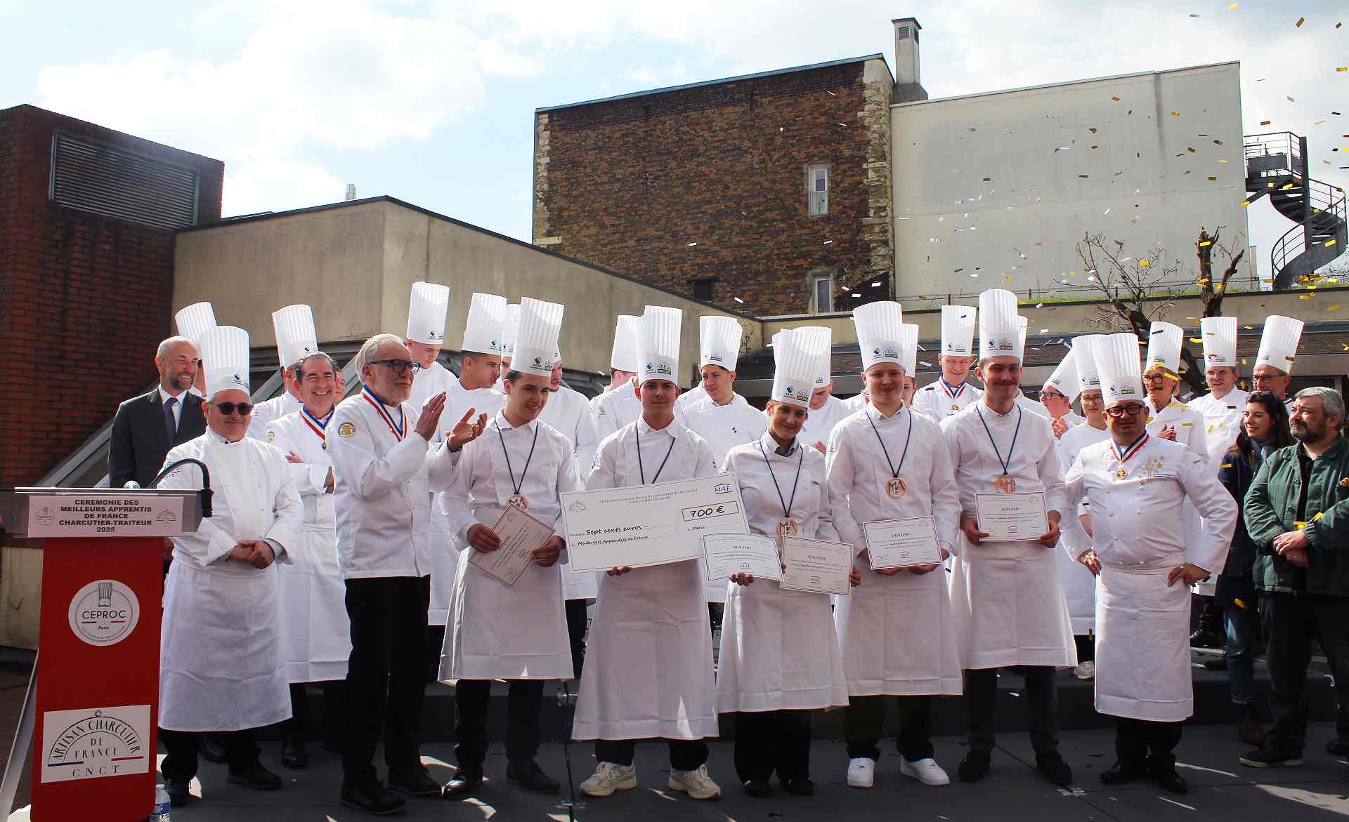 TUGDUAL GOURNAY DU CEPROC ET QUATRE AUTRES APPRENTIS DEVIENNENT MAF CHARCUTIERS-TRAITEURS 2025