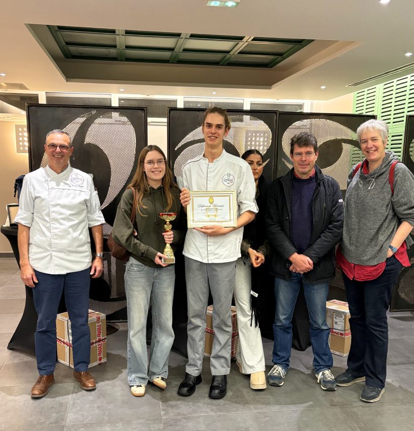 Jules Thiran, en BTM, 2ème des sélections franciliennes du MAF pâtissier