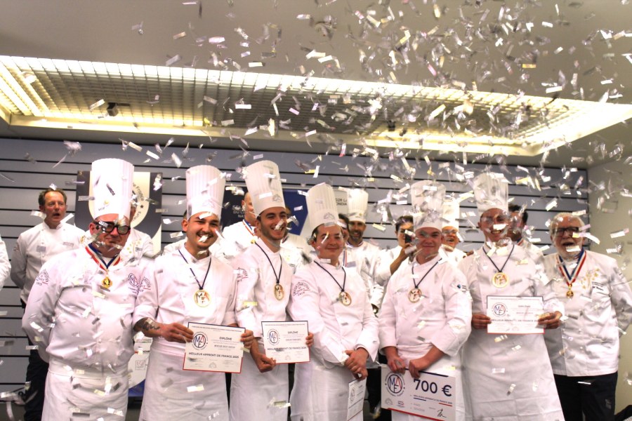 Cinq lauréats lors de la finale des MAF charcutiers-traiteurs dont un apprenti du CEPROC