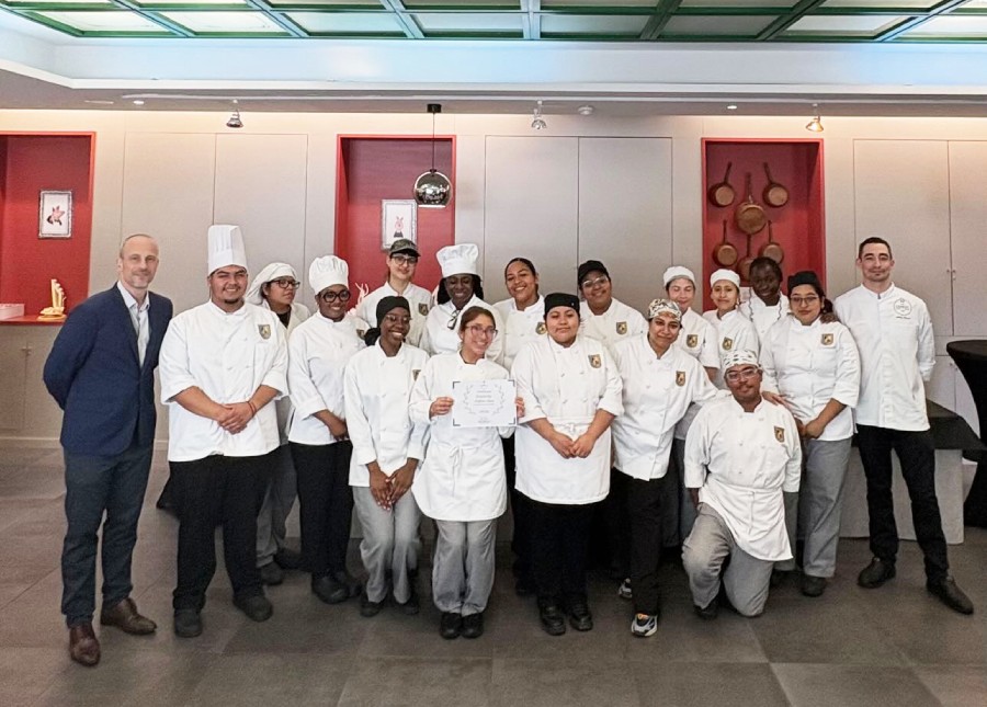 Des étudiants de la New York City Tech en masterclass culinaire au CEPROC